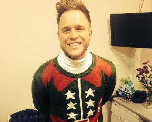 Olly Murs in one of our Crazy Granny Jumpers!